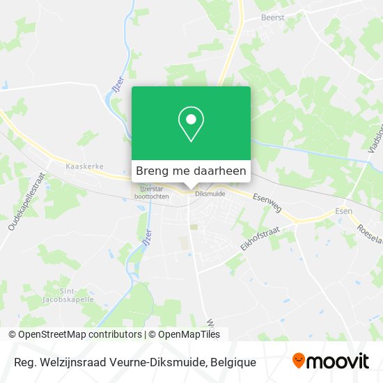 Reg. Welzijnsraad Veurne-Diksmuide kaart