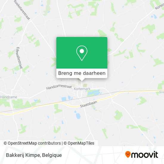 Bakkerij Kimpe kaart