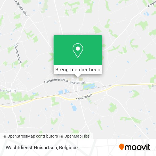 Wachtdienst Huisartsen kaart