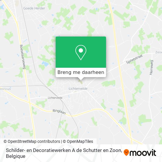 Schilder- en Decoratiewerken A de Schutter en Zoon kaart