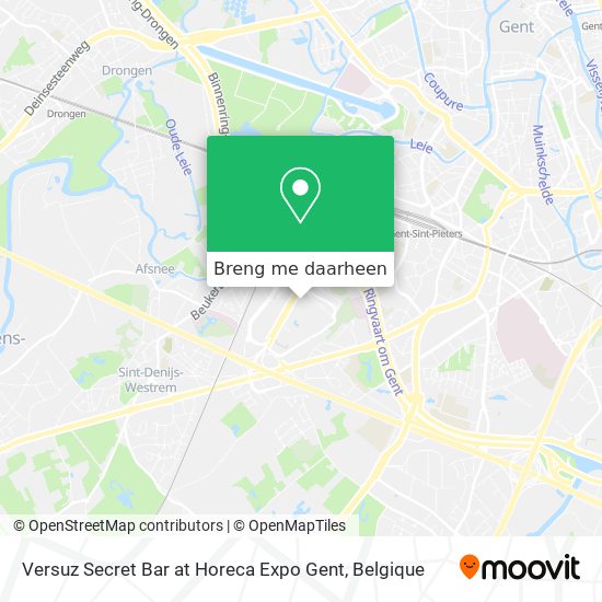 Versuz Secret Bar at Horeca Expo Gent kaart
