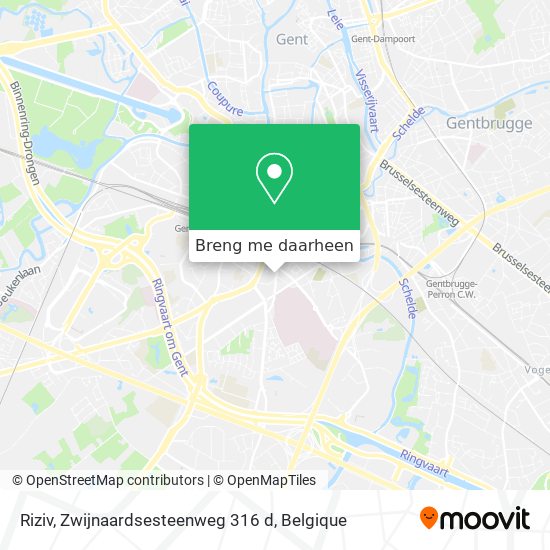 Riziv, Zwijnaardsesteenweg 316 d kaart