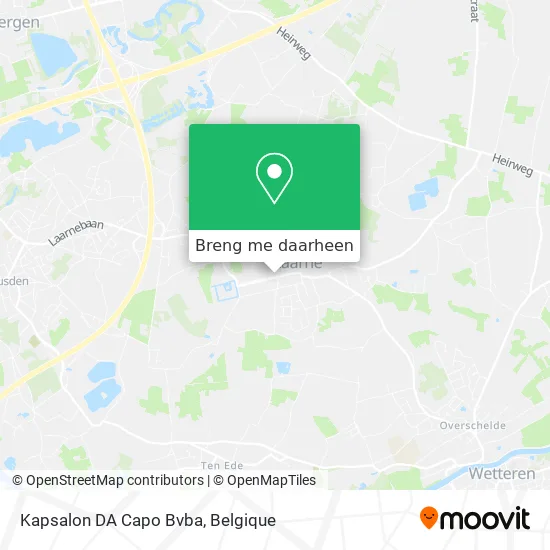 Kapsalon DA Capo Bvba kaart