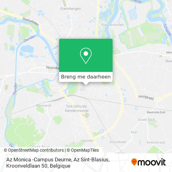 Az Monica -Campus Deurne, Az Sint-Blasius, Kroonveldlaan 50 kaart