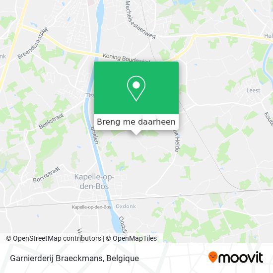 Garnierderij Braeckmans kaart