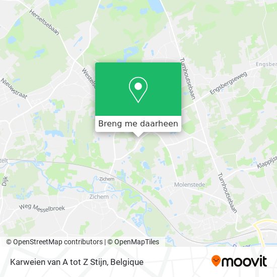 Karweien van A tot Z Stijn kaart