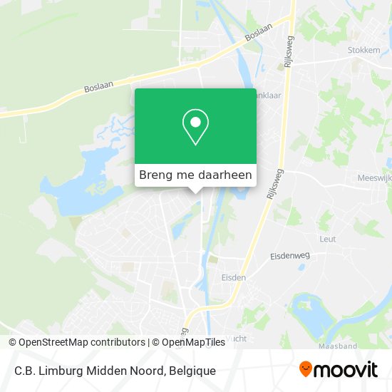 C.B. Limburg Midden Noord kaart