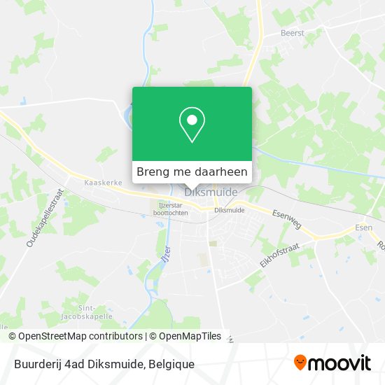 Buurderij 4ad Diksmuide kaart