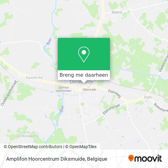 Amplifon Hoorcentrum Diksmuide kaart