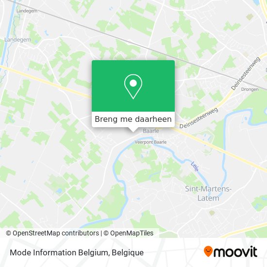 Mode Information Belgium kaart