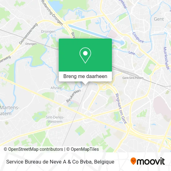Service Bureau de Neve A & Co Bvba kaart