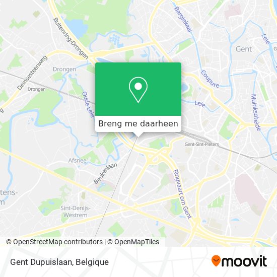 Gent Dupuislaan kaart