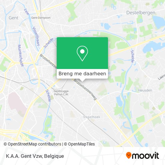 K.A.A. Gent Vzw kaart