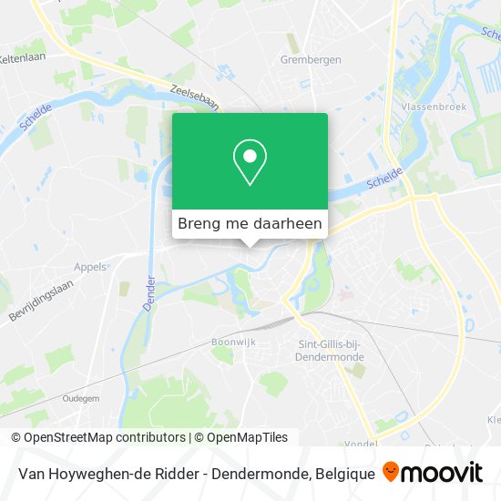 Van Hoyweghen-de Ridder - Dendermonde kaart