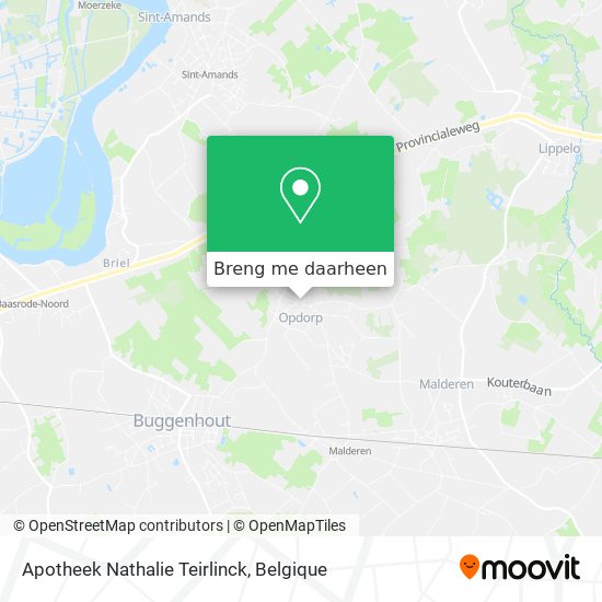 Apotheek Nathalie Teirlinck kaart
