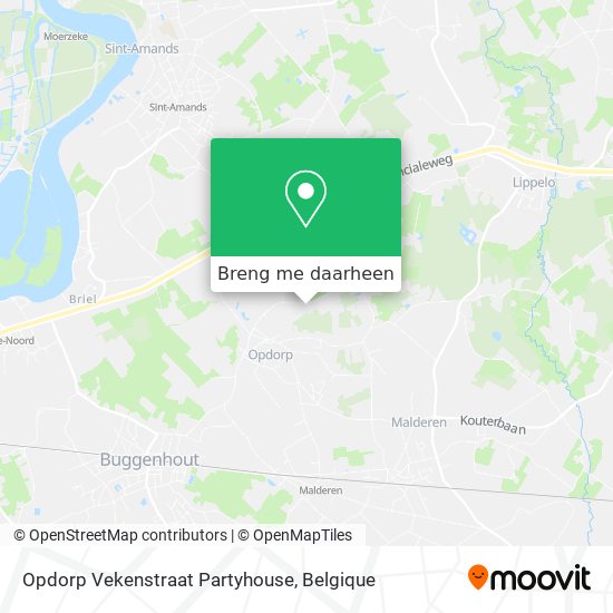 Opdorp Vekenstraat Partyhouse kaart