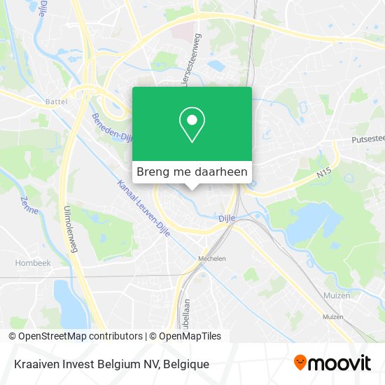 Kraaiven Invest Belgium NV kaart