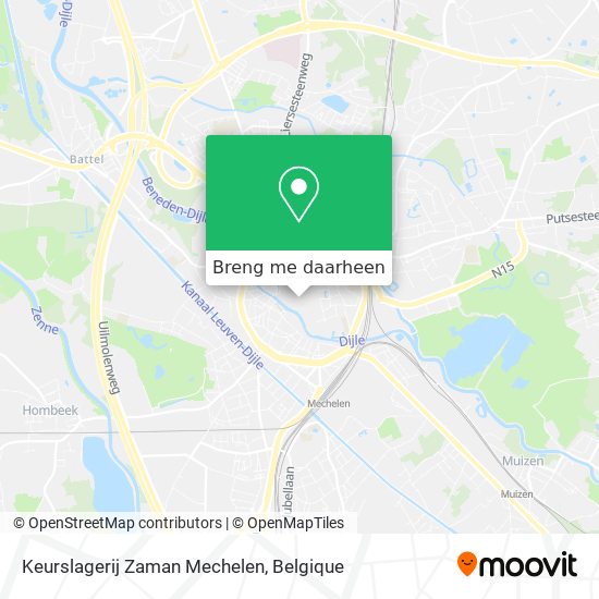 Keurslagerij Zaman Mechelen kaart