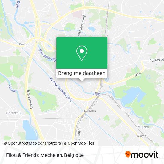 Filou & Friends Mechelen kaart