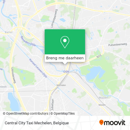 Central City Taxi Mechelen kaart