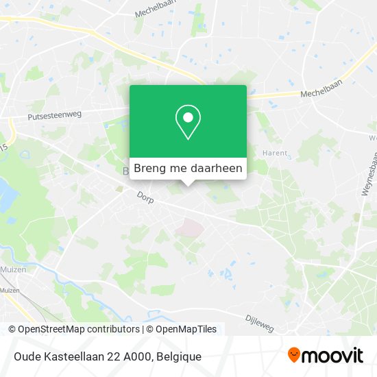 Oude Kasteellaan 22 A000 kaart