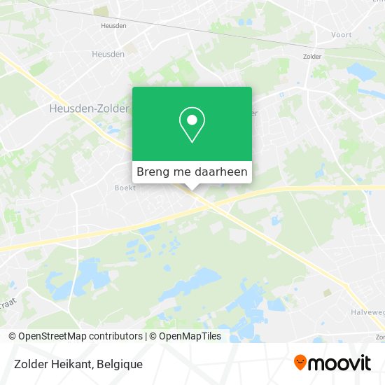 Zolder Heikant kaart