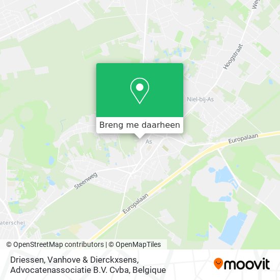 Driessen, Vanhove & Dierckxsens, Advocatenassociatie B.V. Cvba kaart