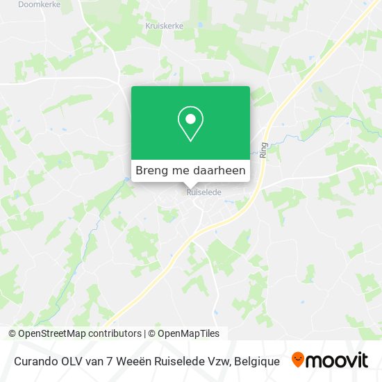 Curando OLV van 7 Weeën Ruiselede Vzw kaart