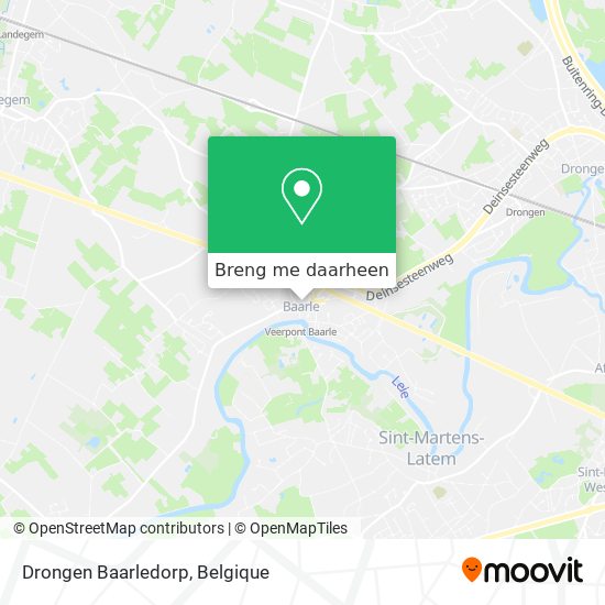 Drongen Baarledorp kaart