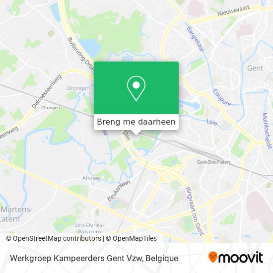 Werkgroep Kampeerders Gent Vzw kaart