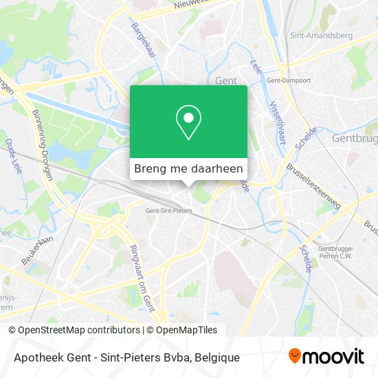 Apotheek Gent - Sint-Pieters Bvba kaart