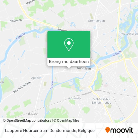 Lapperre Hoorcentrum Dendermonde kaart