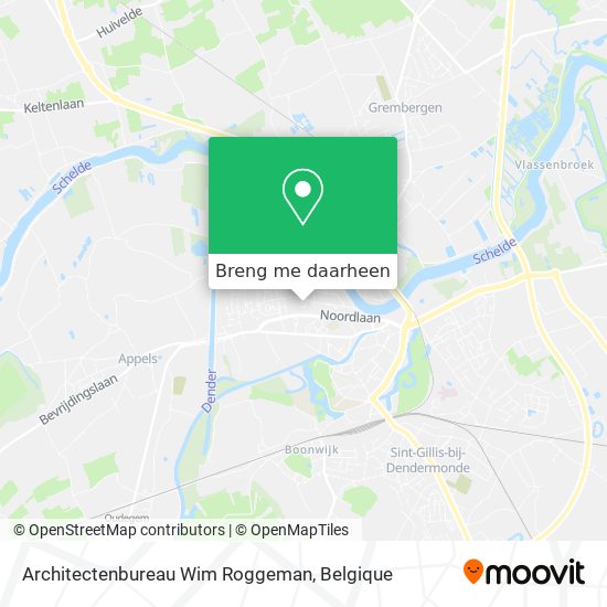 Architectenbureau Wim Roggeman kaart