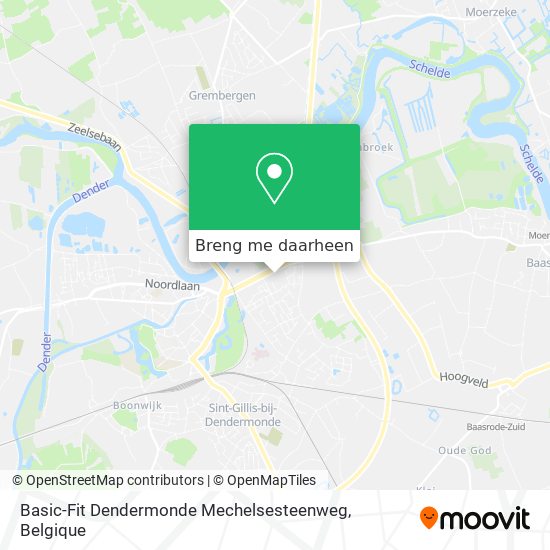 Basic-Fit Dendermonde Mechelsesteenweg kaart