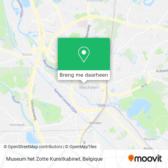 Museum het Zotte Kunstkabinet kaart