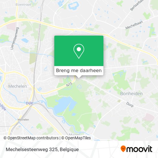 Mechelsesteenweg 325 kaart