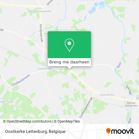 Oostkerke Lettenburg kaart
