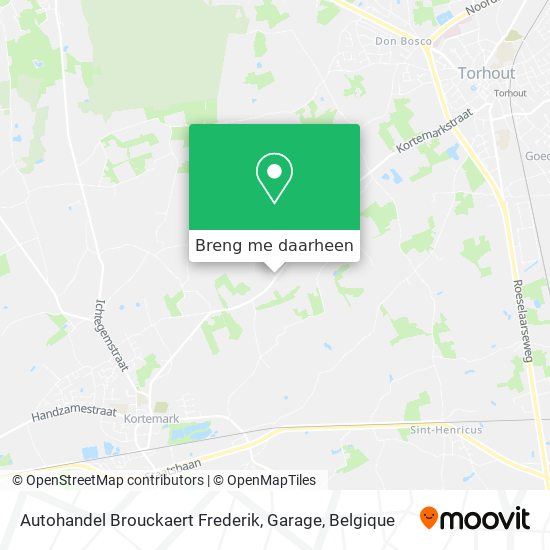 Autohandel Brouckaert Frederik, Garage kaart