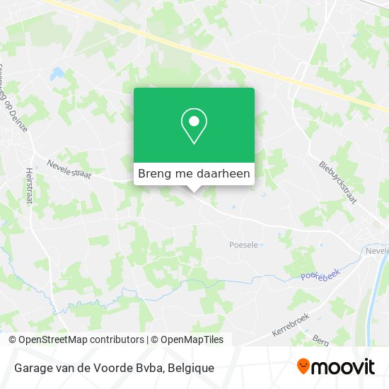 Garage van de Voorde Bvba kaart