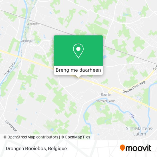 Drongen Booiebos kaart