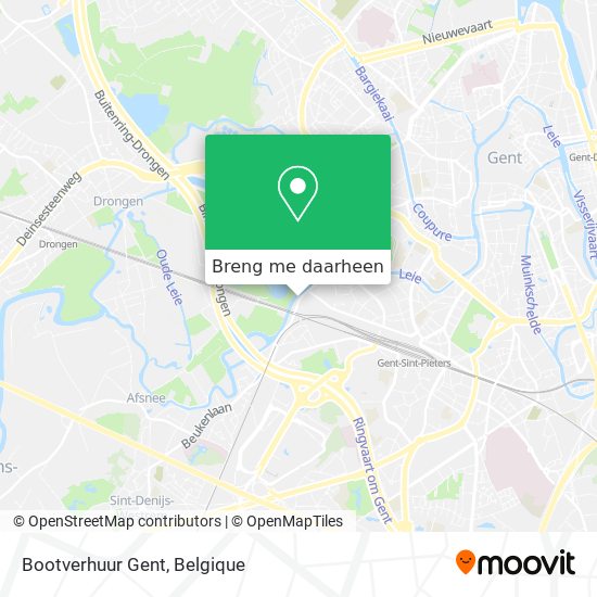 Bootverhuur Gent kaart