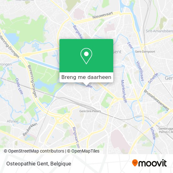 Osteopathie Gent kaart