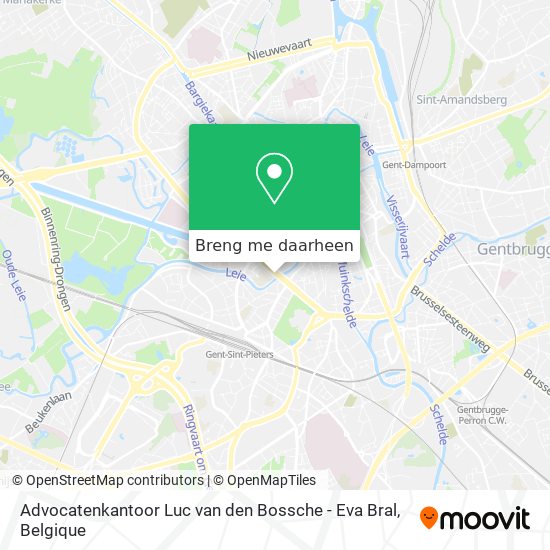 Advocatenkantoor Luc van den Bossche - Eva Bral kaart