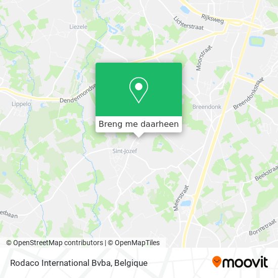 Rodaco International Bvba kaart