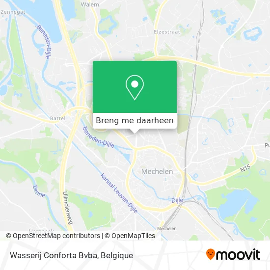 Wasserij Conforta Bvba kaart