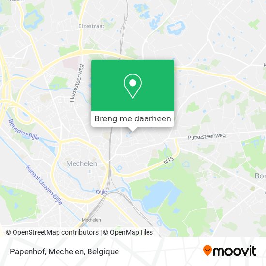 Papenhof, Mechelen kaart