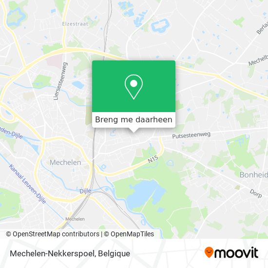 Mechelen-Nekkerspoel kaart