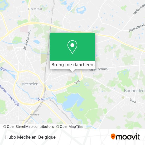 Hubo Mechelen kaart