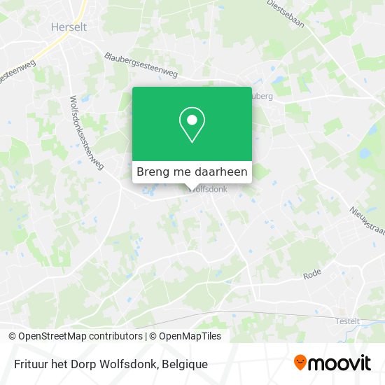 Frituur het Dorp Wolfsdonk kaart