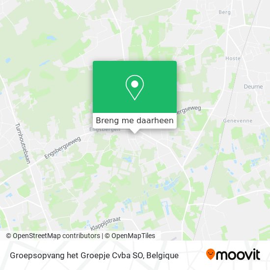 Groepsopvang het Groepje Cvba SO kaart